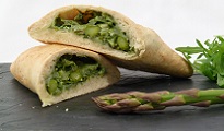 Calzone Mozzarella roquette et asperge
