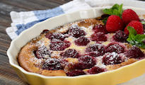 Clafoutis aux framboises