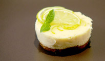 Cheesecake au chocolat blanc et citron vert