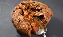 Fondant au chocolat, coeur coulant aux speculoos