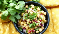 Salade de pois chiches et oignons rouges