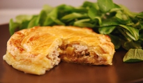 Tourte au P'tit Louis, poulet et fruits exotiques