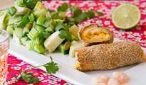 Croque mie et salade verdura
