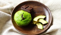 Muffin avocado choco