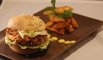 Burger de saumon, comme à New York City