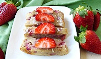 Banana bread aux fraises