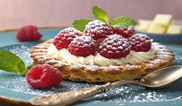 Tartelette chocolat blanc framboises