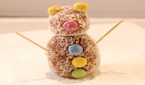 Bonhomme de neige version cake pop