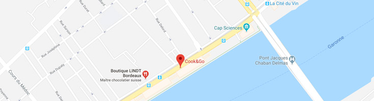 Atelier Cook&Go dans le magasin Elite Cooking – Hangar 18 – Bord’eau Village – Quai de Bacalan (côté Garonne) 33300 Bordeaux